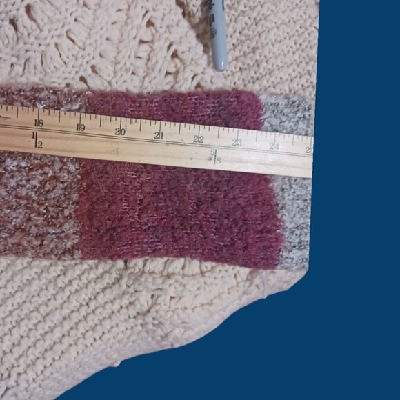 Free People Colorful Striped Cropped Sweater With Cowl Neck Size Small - Picture 5 of 9